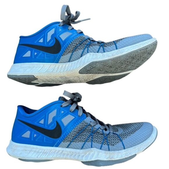 Nike Men's Zoom Train Incredibly Fast Cross Trainer Blue/Grey Running Shoes - 10 - Picture 8 of 11
